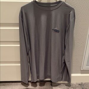 Vineyard Vines Men's Charcoal Long Sleeve performance Tee size Small